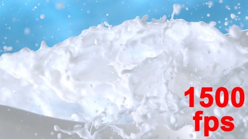 Milch mit Spritzer Milchtropfen