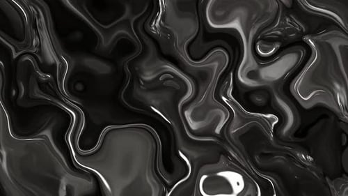 Abstract Liquid Black and White Background Fluid Animation