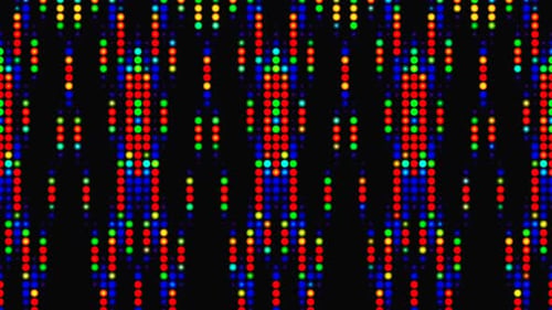 Colorful Geometric Dot Grid Seamless Loop Background