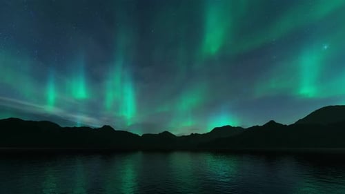 Aurora Background Loopable 4K