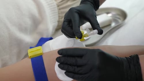 IV Catheter Insertion by Medical Professional