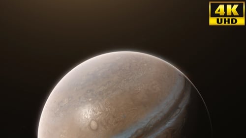 Realistic Gas Giant Planet Rotating in Deep Space