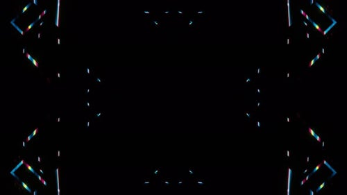 Néon déborde d'un carré abstrait pour décorer les fêtes