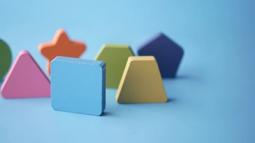 Formas geométricas para juegos y aprendizaje infantil