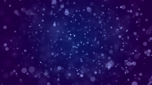 Floating Blue Bokeh Particles Abstract Motion Background