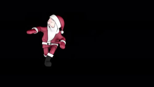 Dancing Santa Claus Character Christmas Loop Animation