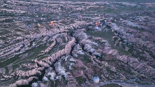 Cappadocia aerial view 4 K Awesome Background