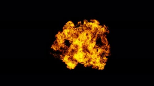 Dynamic Fiery Explosion Burst Effect