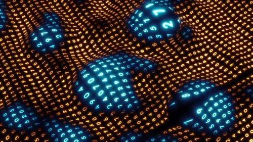 dynamic background of random numbers