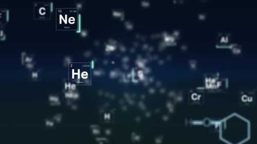 Periodic table. Periodic table of elements animation