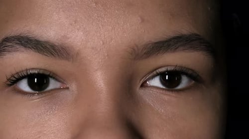 Pair of Brown Female Eyes