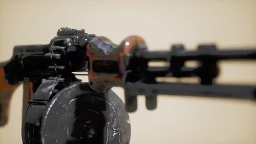 sowjetisches Maschinengewehr