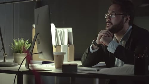 Man having Problems at Work