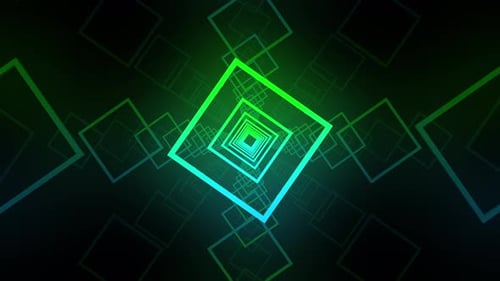 Túnel de geometria abstrata 3D