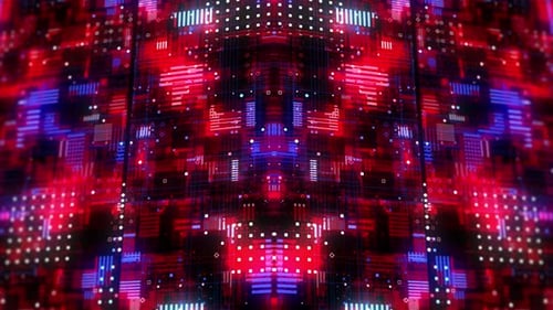 Futuristic Digital Grid Technology Background