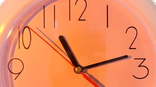 Isolated White Clock