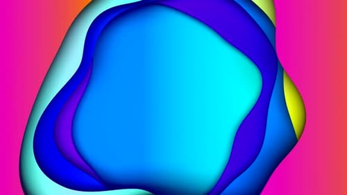 Abstract Colorful Background with Multiple Layers of Wave Surface with Different Gradients. Copy