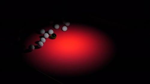3D-Billard-Animation