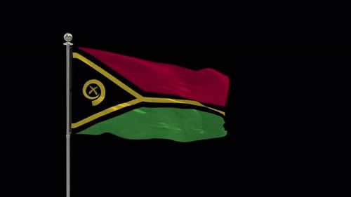 Die Animation zum Looping der Flagge von Vanuatu beinhaltet einen Alpha-Kanal