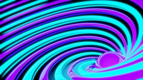 Spirale lumineuse avec boule au centre