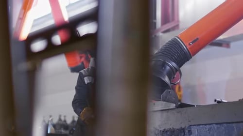 Industrial Worker Welding