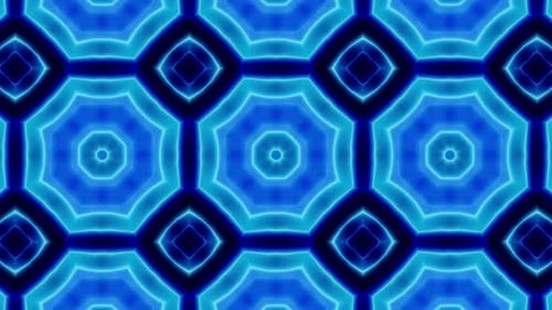 Blue Kaleidoscope Loop 4K 14