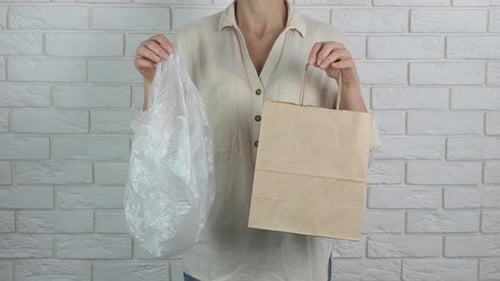 Elija bolsas reutilizables
