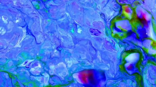 Abstract Background with Blue, Pink, and Green Liquid