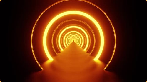 Vj Loop Of The Golden Rings Tunnel Background HD