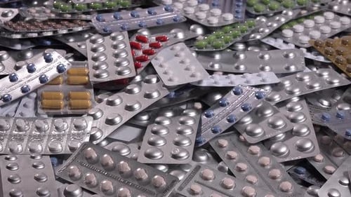 Drugs Pills Medication Medical Waste - Slider shot 4K