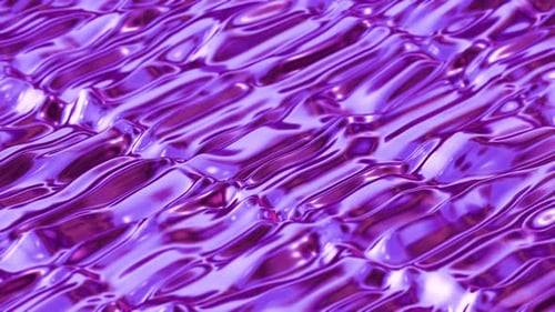 Abstract Purple Liquid Waves Reflective Loop Background
