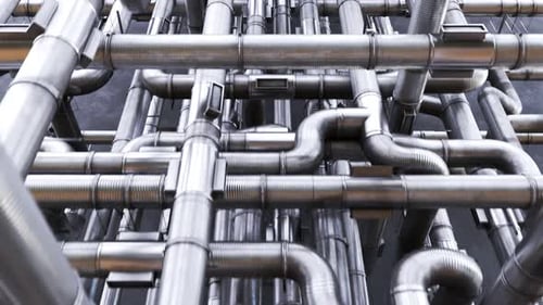 Seamless Loop of Interconnected Metallic Pipes
