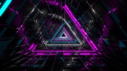 Neonfarbene Loop-Dreiecke
