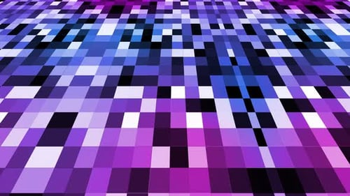 Multicolored Tiles Flash Brightly Randomly