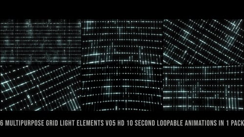 Glowing Grid Lines Digital Abstract Technology Background Loop