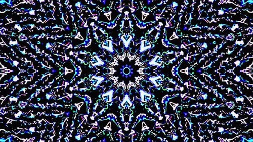 Fluid Abstract Kaleidoscopic Pattern Background