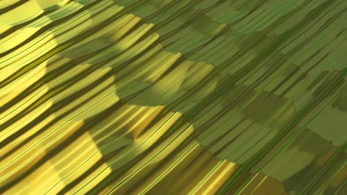 Abstract Gold Liquid Waves Background Animation