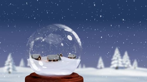 Schneekugel Weihnachten