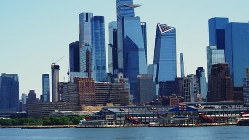 View From the River on Manhattan Financial District