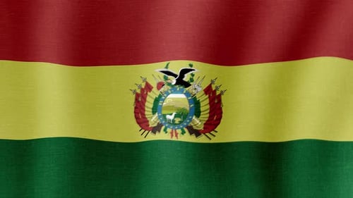 Die Nationalflagge von Bolivien