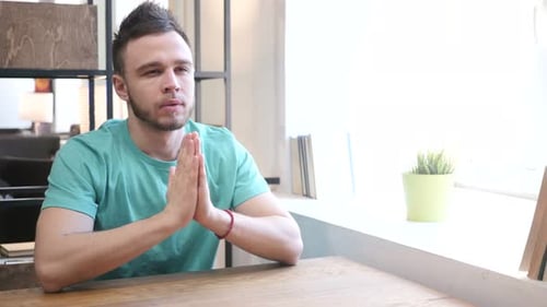 Praying Young Man, Help Me God
