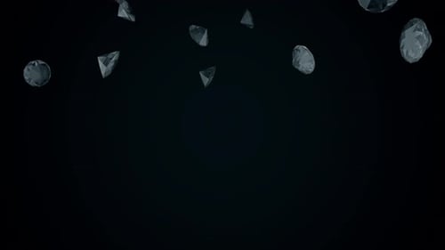 Falling Geometric Diamonds Particle Loop Background
