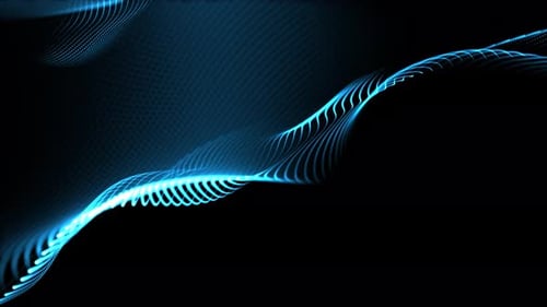 Blue elegant abstract shapes in motion