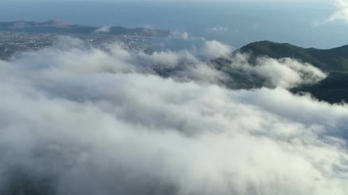 Aerial View Above the Clouds