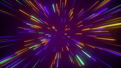 Flight into cosmic web structure seamless VJ loop for music videos, night clubs.