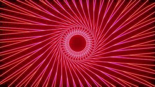 Abstract Neon Circles