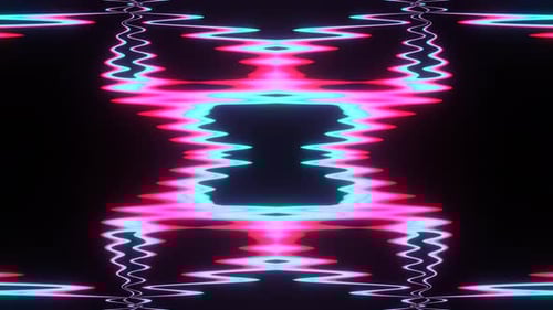 VJ Loop Efecto Glitch Multicolor Plasma