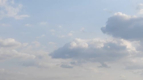 Cloud formations time lapse, spring season, rainy