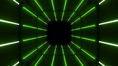 Green Abstract Tunnel