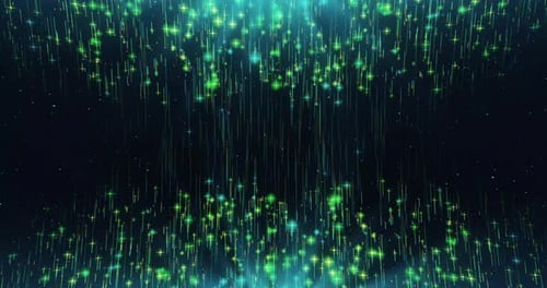 Abstract Glowing Particle Light Trails Background